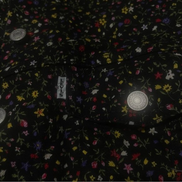 Levi's Trucker Jacket in Ditsy Floral Secret Garden Print Size M - Picture 10 of 13